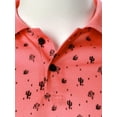 thumbnail image 5 of LilyLLL Mens Printed Short Sleeve Golf Shirt Pique Tipped T-shirt Tops, 5 of 5