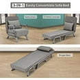 Single Person Sofa Bed Sleeper Chair Convertible Chaise Lounge Couch