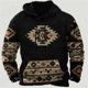 thumbnail image 3 of Sudadera con capucha con estampado gráfico vintage para hombre, jersey con estampado tradicional indio, sudaderas con capucha informales de gran tamaño, ropa para hombre, ropa unisex, 3 of 5