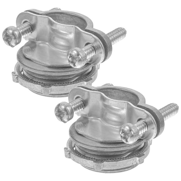 2pcs Wire Clamp 3/4 Inch Clamp Type Cable Connector Metal Conduit Cable Clamp