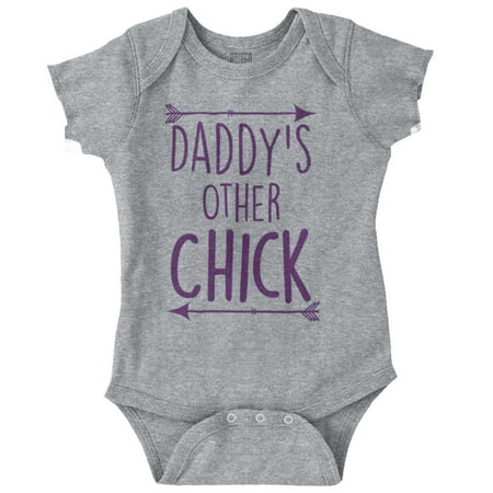 

Present New Dad Cute Funny Daughter Bodysuit Jumper Girls Infant Baby Brisco Brands 18M