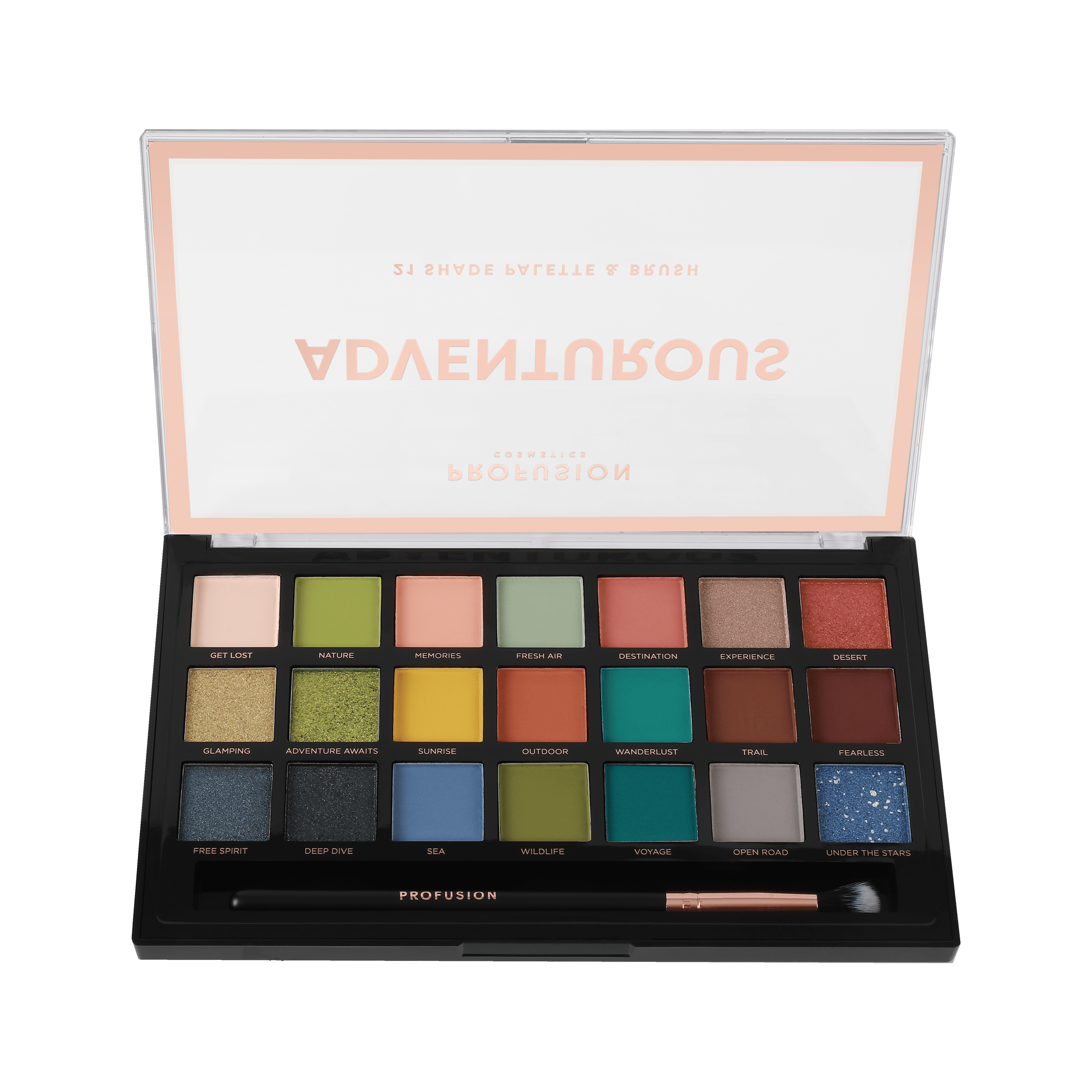 Profusion Cosmetics 21 Shade Eyeshadow Palette - Twilight