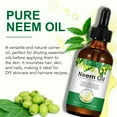 thumbnail image 6 of ALIVER Neem Oil, 100% Pure & Natural, Unrefined & Hexane Free, Virgin Cold Pressed Neem Oil, Skin Care & Hair Care, Good for Dry Skin to Moisturize, 2.02 Fl Oz, 6 of 10