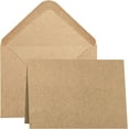 thumbnail image 1 of Blank Cards and Envelopes 5x7 inches, 50 Pack Brown Blank Note Cards Greeting Card and Envelope Set, Folded Cardstock with Envelopes for DIY Greeting Card, Thank You Card, Invitations, 1 of 7