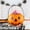 Orange-OR-clearacne, variant on tumgatte Halloween Pumpkin Bucket Small Plastic Candy Pail for Trick or Treat Party Favor with Handle Reusable 20x12x17.5 cm
