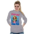 thumbnail image 3 of XOMG POP Music Fan Dallas Cartoon Women Plus Size Long Sleeve Tee Brisco Brands 2X, 3 of 5