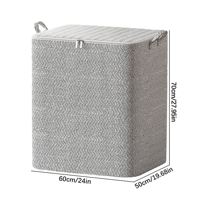 Yhmxh Organizadores y almacenamiento Bolsa de almacenamiento con cremallera no tejida, cesta para guardar colchas, bolsa de viaje de gran capacidad para guardar ropa. Almacenamiento de ducha