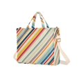 thumbnail image 7 of FORMRS Womens Corduroy Tote Bag Crossbody Shoulder Handbag with Pocket, Striped Pattern, 7 of 7