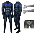 thumbnail image 2 of Movies Nightwing Cosplay Costume Bodysuit Superhero Jumpsuuit Comic Zentai Suit Halloween Carnival for Party Men Kids Role Play, 2 of 5