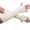 White, variant on Women’s Knit Fingerless Gloves Long Textured Arm Warmers Winter Thermal Wrist Cuffs for Cold Weather Daily Use