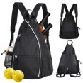 thumbnail image 1 of Mochila Pickleball para mujeres y hombres, mochila reversible para raqueta de tenis, bolsa de tenis ligera e impermeable, mochila para raqueta de bádminton de un solo hombro de tela Oxford, 1 of 7