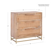 Powell Janie Rattan Cabinet Three Drawers