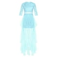 thumbnail image 3 of YONGHS Robe de Demoiselle d'Honneur Sans Manches en Dentelle à Sequins pour Filles Robe de Mariage Robe de Bal pour Enfants Bleu Clair 8, 3 of 5