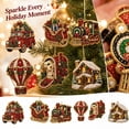 thumbnail image 5 of 2026 New Christmas Diamond Painting Suncatcher Kit, 6Pc Acrylic DIY Diamond and Pearl Art Painting, Mini Crystal Art Hanging Ornament Kit, Xmas Decorations for Home Wall Tree and Gift, 5 of 7