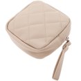 thumbnail image 1 of SHISUYAN Portable Sanitary Napkin Storage Bag for Travel with PU Material Beige Color Multi-function, 1 of 8