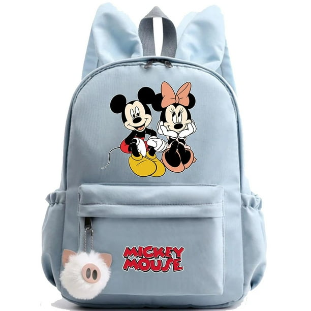 Disney Mickey Mouse Backpack for Girl Boy Student Teenager Children Rucksack Women Cute Casual School Bag Kids Birthday Gift Toy