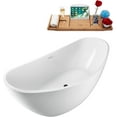 thumbnail image 2 of 63'' Streamline N951WH Freestanding Tub and Tray With Internal Drain, 2 of 10
