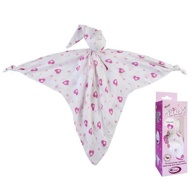 Cuski Mussi Couette pour Bébé , Cœurs Roses