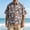 Brown, variant on Hawaiian Shirt for Men Summer Funny Floral Printed Short Sleeve Loose Fit Button Down Beach Tops Outdoor Fashion Cozy Lightweight Casual Shirts
