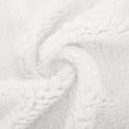 thumbnail image 4 of Fleece Jacket Women Sevevn Women's Fleece Hooded Jacket Cozy Warm Oversized Zip-Up Outerwear with Pockets White 3XL, 4 of 9