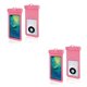 thumbnail image 4 of sweethay Funda impermeable para teléfono Bolsa seca de 7,2 pulgadas con cordón Sellado Protector de deportes acuáticos Funda reutilizable Rosado 2Conjunto, 4 of 6