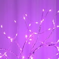 thumbnail image 2 of Luz de árbol de bonsái de mesa de 20 pulgadas, lámpara de alambre de cobre de 108 LED (rosa), 2 of 6