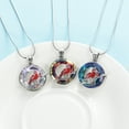 thumbnail image 2 of Crystal Circle of Life Eternity Memorial Urn Necklace for Ashes Hummingbird / Red Cardinal Cremation Keepsake Human Pet Memorial Jewelry for Women Men, 2 of 7