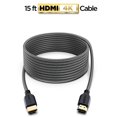 thumbnail image 2 of Cable HDMI 4K PowerBear de 4,5 m (2 unidades) con recubrimiento trenzado de nailon, 2 of 7