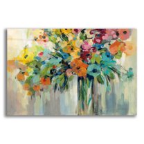 Epic Art 'Cloud of Flowers' by Silvia Vassileva, Acrylic Glass Wall Art, 16"x12"
