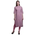 thumbnail image 1 of Bimba Tuniques Droites pour Femmes, Kurti Longue Imprimée, Robe Décontractée, Très Grand, 1 of 6