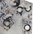 thumbnail image 4 of Ambesonne Vintage Grommet Curtain, Brush Strokes Retro Flowers, 50"x96", Ceil Blue and Pale Brown, 4 of 5