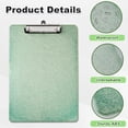 thumbnail image 3 of AGCAN 6 Pack Clipboards with Low Profile Clip, Glitter Clipboards, 9" x 12.5" Plastic Clip Board with Ruler Measurements, for Office Supplies Classroom Teacher College, Assorted Colors, 3 of 9
