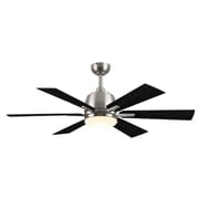 Harbor Breeze Bradbury Brushed Nickel 48-in LED Indoor Ceiling Fan (6-Blade)