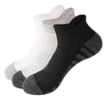 thumbnail image 7 of Casual Ankle Socks Low Cut Athletic Socks for Men & Women , Size Hiking and Sports , 6 Pairs Multi-Size Options for Running, Hiking and Sports , Short socks Thick Cushion White, 7 of 7