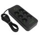 thumbnail image 5 of Regleta De Múltiples Enchufes, Cable De Extensión De 2 Metros 4 USB 1 Puerto Tipo C Máximo 2500W 10A Enchufe De La UE 110-250V Regleta De 6 Para Dispositivos De Carga Para, 5 of 7