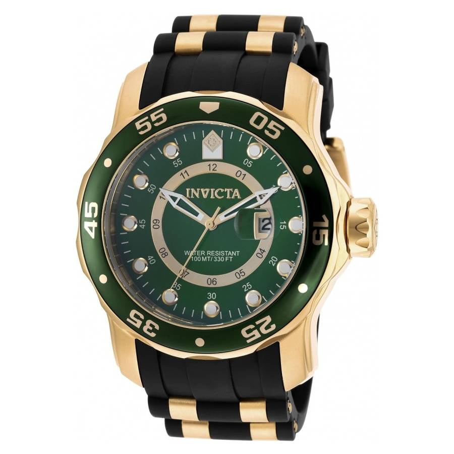 Invicta Men's Pro Diver 6994 Gold Rubber Quartz Dress Watch