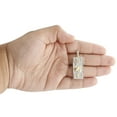 thumbnail image 6 of 10K Yellow Gold Diamond $100 One Hundred Dollar Bill Pendant 1.6" Charm 0.45 CT., 6 of 6