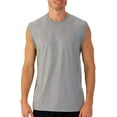 thumbnail image 2 of Fruit of the Loom Men Sleeveless Muscle T-Shirt,Navy, 2 of 3