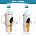 thumbnail image 6 of Yayeee 40oz Stainless Steel Tumbler with Straw and Handle Double-Wall Insulated Travel Water Bottle, Cartoon Flowers, 6 of 8