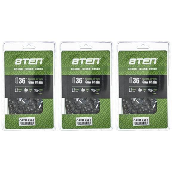 Chisel Skip Tooth Chainsaw Chain 36 inch .058 3/8 115DL for Husqvarna 3 Pack 810-CCC2386H