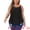 Black, variant on DARING DIVA Women's Plus Tank Tops Sleeveless Spaghetti Strap Loose Fit 1X Gray Green