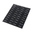 thumbnail image 4 of Pegatinas de peso Etiquetas de pila de pesas autoadhesivas con fondo negro Etiquetas de peso de 10 a 200 para accesorio de máquina de, 4 of 8