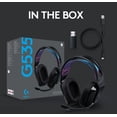 thumbnail image 2 of Logitech G535 LIGHTSPEED Wireless Gaming Headset - Lightweight on-ear headphones, compatible with PC, PS4, PS5, Black, 2 of 10