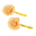 thumbnail image 2 of 2 Sujetadores de Cortina de Flores de Rosas de Plástico, Cortinas Magnéticas, Sujetadores de Cuerda Amarillo dorado, 2 of 5