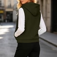 thumbnail image 5 of Ashirexll Womens Winter Coats, Womens Vests Outerwear, Solid Color Double Pocket Zipper Sleeveless Hooded Casual Fashion Outwear, 5 of 7