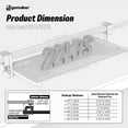 thumbnail image 2 of ERGOMAKER Keyboard Tray Under Desk, Adjustable Ergonomic Sliding Keyboard & Mouse Tray Slide Out Easy Assembly Width 25.6"*11.8" (65 * 30cm) Suitable for Office/Home/School (White), 2 of 7