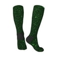 thumbnail image 3 of Zufioo Emerald Green Sparkling Print Long High Thigh Socks Knee-High Warm Stocking Women Boot Sock Leg Warmer High Socks for Daily Wear, Cosplay, 3 of 6