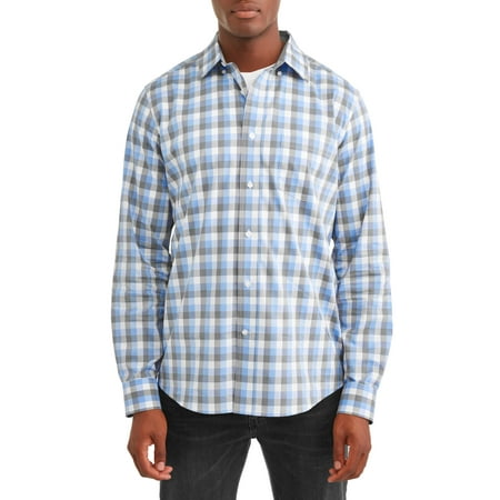 - George Long Sleeve Poplin Shirt up to 5XL