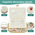 thumbnail image 4 of Sewing Basket with Accessories Practical Sewing Basket Organizer with Removable Tray Portable Sewing Box Vintage Sewing Supplies Basket for Needles Thread Sewing Mending, 4 of 10