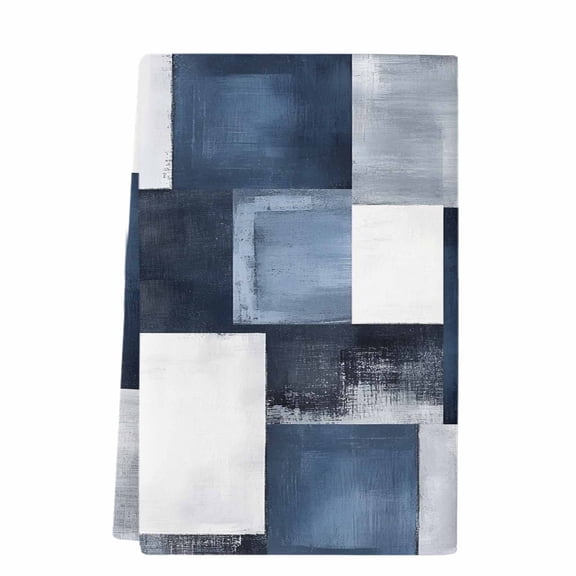 Dish Towels, Navy Blue Grey Absorbent Kitchen Towels 1 PC, Ombre Modern Abstract Art Microfiber Hand Towels Dish Cloths Tea Towels for Home  Bathroom,18X28-Inch,